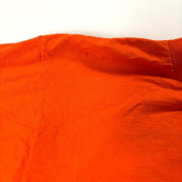 Vintage Matthews Studio Equipment Shirt Orange Sz M/L Film Audio Video Anvil - Picture 5 of 8